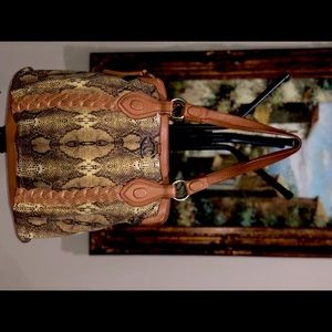 Roberto Cavalli Snakeskin Shoulder bag